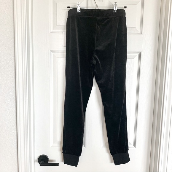 🖤 Sanctuary Black Velvet Heartbreaker Tie-Waist Jogger Pants Track Pants - Picture 7 of 9